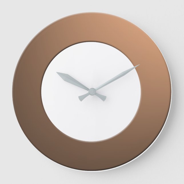 Minimalistisch für alle FarbNo-Ziffern auf Rahmen  Große Wanduhr (Vorderseite)