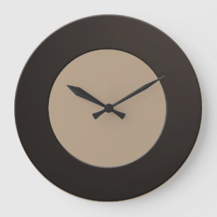 Minimalistisch für alle FarbNo-Ziffern auf schwarz Große Wanduhr