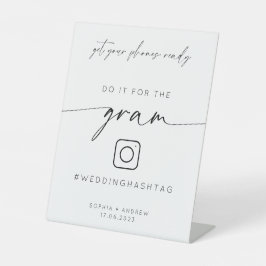 Minimalistisch für Gram-Zeichen | Hochzeitstag Sockelschild