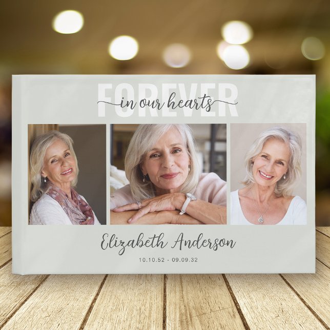 Minimalistisch für immer in unserem Herzen Foto Be Gästebuch (Von Creator hochgeladen)