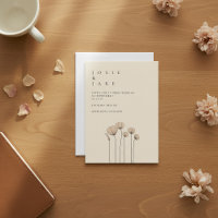 Minimalistisch Garden Blooms Hochzeit