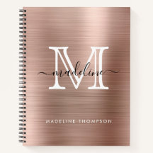 Minimalistisch gebürstetes Metall Rose Gold Modern