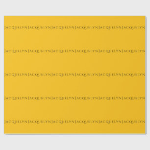 Minimalistisch Gelb Orange Einfach Elegant Modern  Geschenkpapier