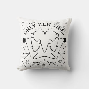 Minimalistisch Gemini Zodiac Kissen
