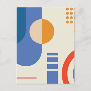 Minimalistisch geometrisch feiertagspostkarte