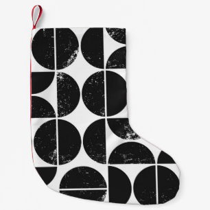 Minimalistisch geometrisch: Skandinavische Halbkre Kleiner Weihnachtsstrumpf