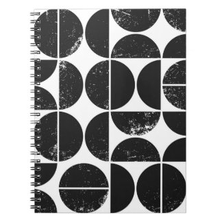 Minimalistisch geometrisch: Skandinavische Halbkre Notizblock