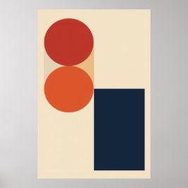 Minimalistisch geometrische Abstrakte Vektorgrafik Poster