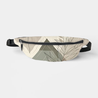 Minimalistisch Geometrische Natur Inspiriert Bauchtasche