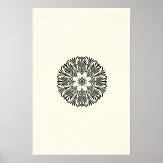 Minimalistisch Geometrische Vintage Skizze Kunst Poster