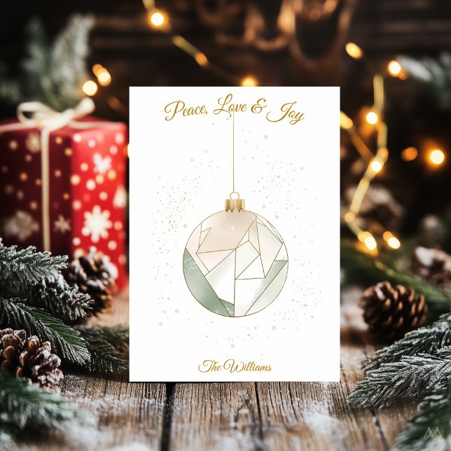 Minimalistisch Geometrische Weihnachtskarte Einladung (Von Creator hochgeladen)