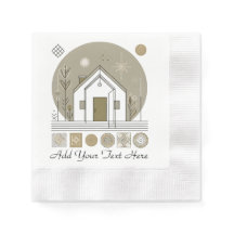 Minimalistisch Geometrisches Napkin-Design