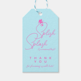 Minimalistisch Girl Mermaid Birthday Danke Geschenkanhänger