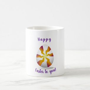 Minimalistisch glücklicher Ostern für Sie Romantik Kaffeetasse