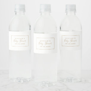 Minimalistisch Gold Baby Dusche