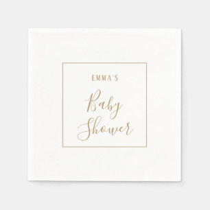 Minimalistisch Gold Brautparty Napkins Serviette