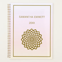 Minimalistisch Gold Mandala Planer