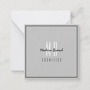 Minimalistisch Grau Black Modern Business Vielen D Mitteilungskarte