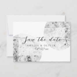 Minimalistisch grau | Hochzeit Save The Date