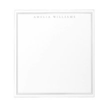 Minimalistisch-graue Monogramm-Zwei-Grenze