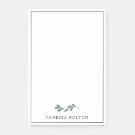 Minimalistisch Green Mistletoe Twig Fügen Sie Ihre Post-it Klebezettel