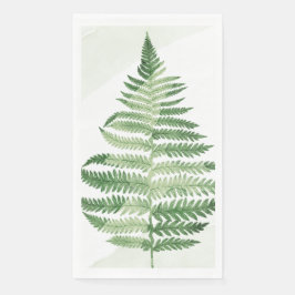 Minimalistisch grüne Fern Serviette