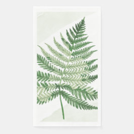 Minimalistisch grüne Fern Serviette