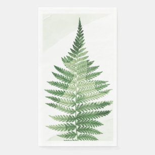 Minimalistisch grüne Fern Serviette