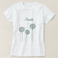 Minimalistisch-grüner Löwenzahn Yoga Namaste