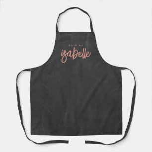 Minimalistisch Hair Stylist Dusty Pink Script Blac Schürze