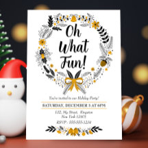 Minimalistisch handgezeichnet Oh What Fun Christma