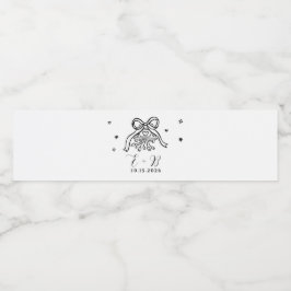 Minimalistisch handgezeichnetes Hochzeitsauto mit
