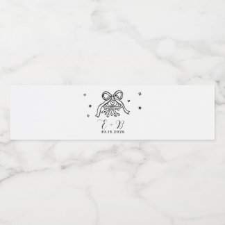 Minimalistisch handgezeichnetes Hochzeitsauto mit 