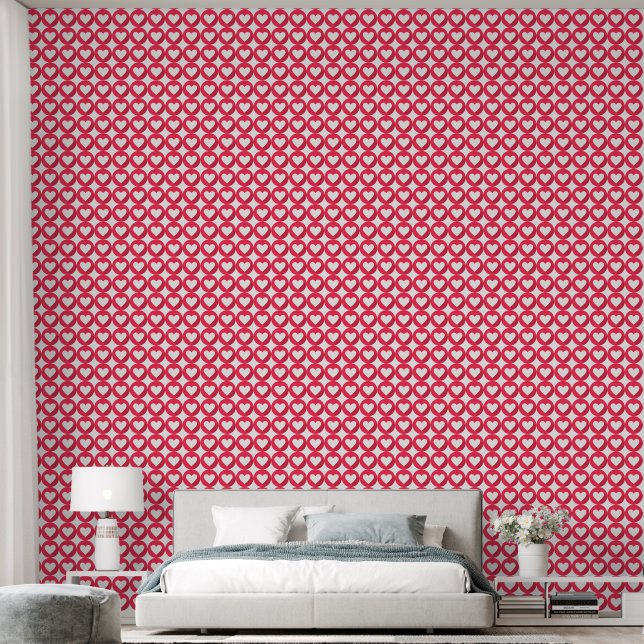 Minimalistisch Heart Liebe Wallpaper Tapete (Schlafzimmer)