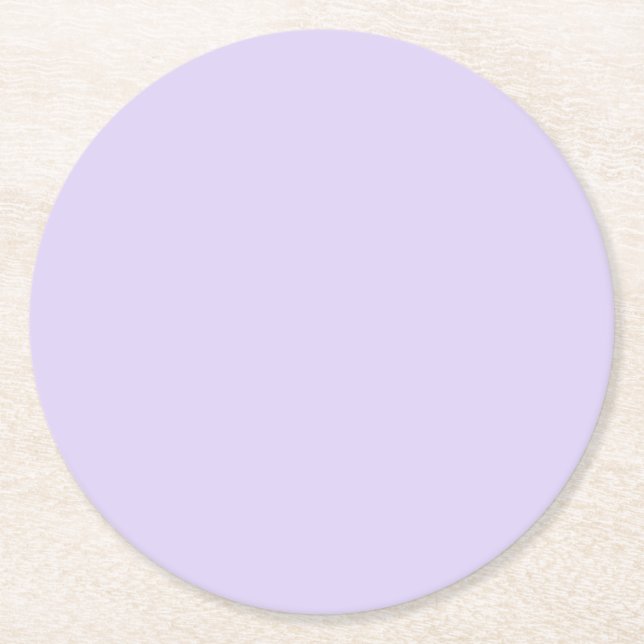 Minimalistisch hellblau runder pappuntersetzer (Vorderseite)