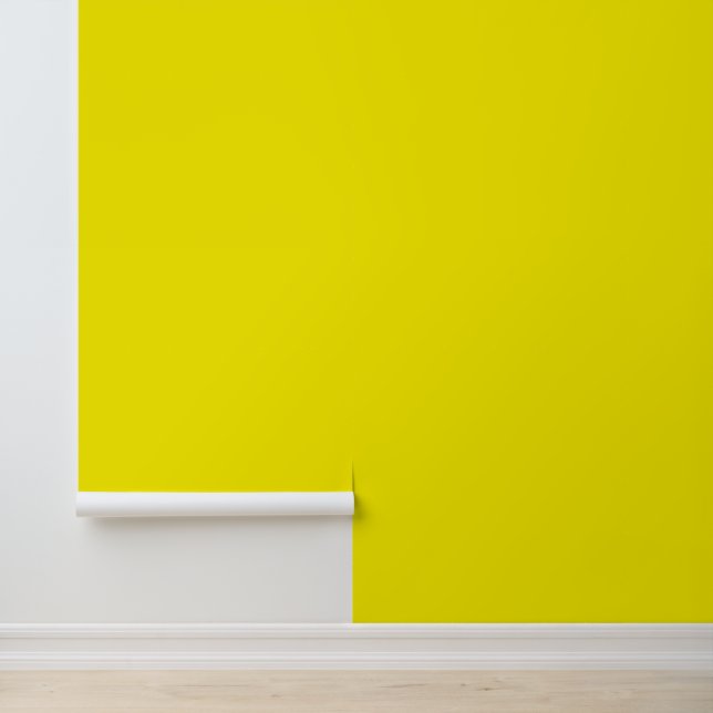 Minimalistisch hellgelb solide schlicht modern ele tapete (Anwendung)