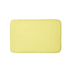 Minimalistisch hellgelb und elegant badematte
