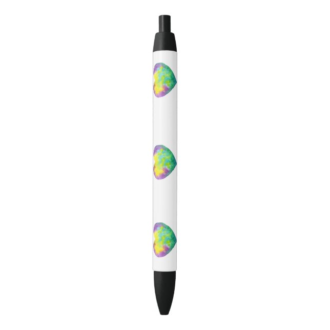 Minimalistisch I Liebe du Regenbogenfarben Herz Kugelschreiber (Vorderseite Vertikal)