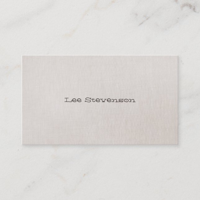 Minimalistisch ist Fun Simple Business Card Visitenkarte (Vorderseite)