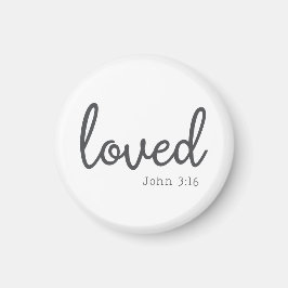 Minimalistisch John 3:16 Liebe Magnet
