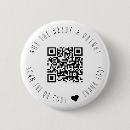 Minimalistisch kaufen die Braut einen trinken QR-C Button