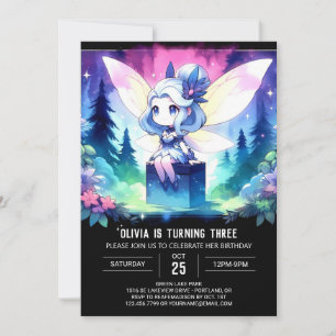 Minimalistisch Kids Fairy Birthday Einladung