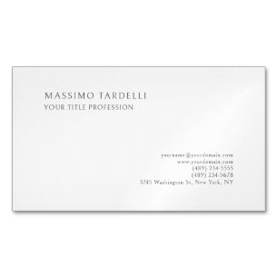 Minimalistisch Klassisch Schlicht Professionell Magnetische Visitenkarte