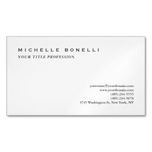 Minimalistisch Klassisch Schlicht Professionell Magnetische Visitenkarte