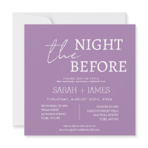Minimalistisch Lavender Probe Dinner Hochzeit