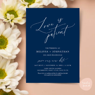 Minimalistisch, Liebe ist Patient, Ändern Sie die Einladung