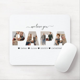 Minimalistisch Liebe Sie PAPA FotoCollage Mousepad
