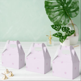 Minimalistisch Lila Punktmuster Geschenkschachtel