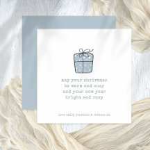 Minimalistisch Line Art Gift Warmes gemütliches We