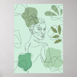 Minimalistisch Line Art Poster